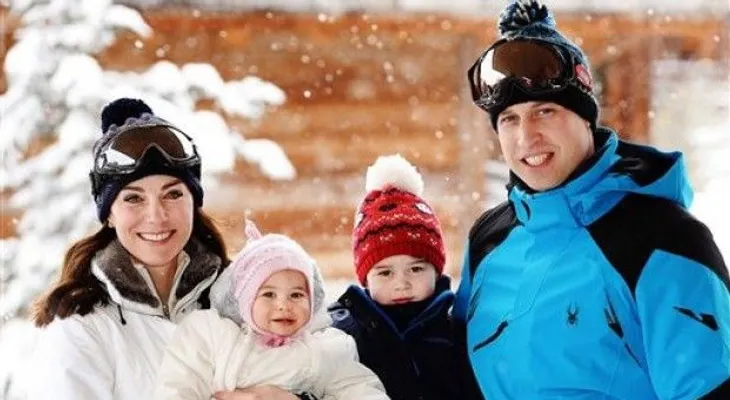 Guillermo, Catalina e hijos vacacionan en los Alpes
