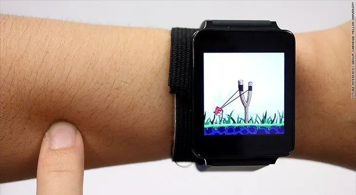 Esta tecnología convierte tu brazo en una pantalla táctil