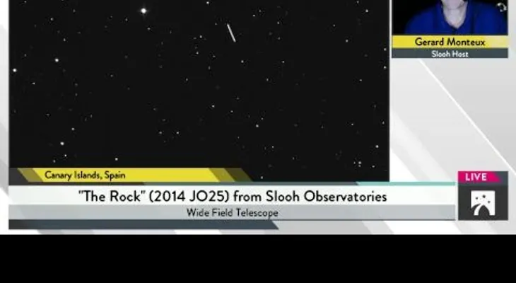 Transmiten en vivo cómo un asteroide gigante se está acercando a la Tierra esta noche