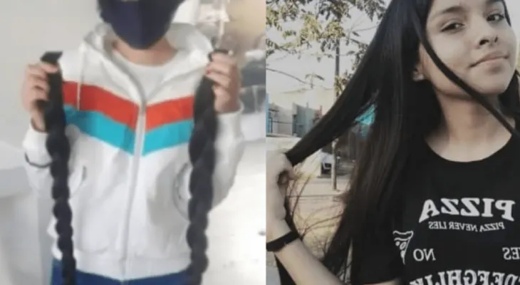 Adolescente mexicana vende su cabello para comprarle tanque de oxígeno a su abuelo enfermo de covid