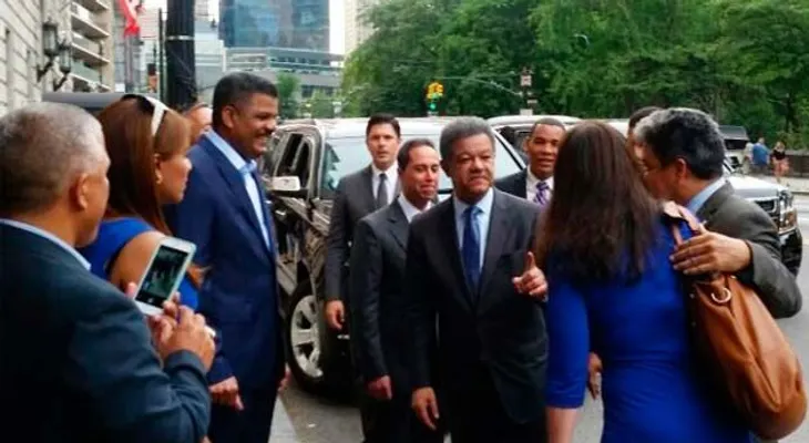 Leonel se reunió con dirigentes del PLD en NY