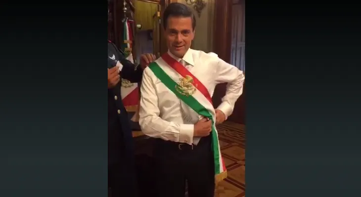 El 'periscope' de Peña Nieto antes de presentar el tercer informe de gobierno