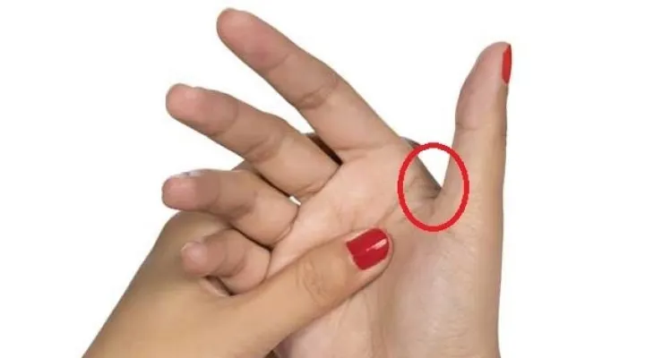 Presionarte la parte media de tu mano izquierda te ayuda con la salud en segundos