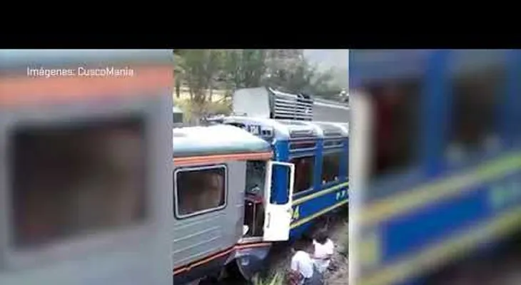 Entre 23 y 30 heridos por choque de trenes en Machu Picchu, Perú (VIDEO)