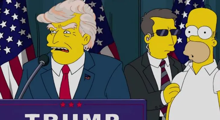 Los Simpson predijeron la carrera presidencial de Donald Trump