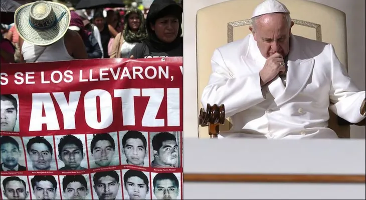 Los mexicanos creen que el papa Francisco debería reunirse con las víctimas de Ayotzinapa
