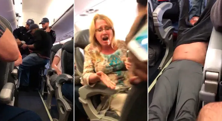 El violento desalojo del pasajero de una aerolínea que había sobrevendido el vuelo
