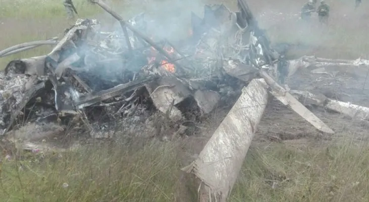  Siete muertos y un herido al desplomarse helicóptero militar en México 