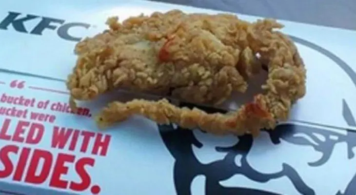 Hizo un pedido a KFC y se llevó una sorpresa desagradable