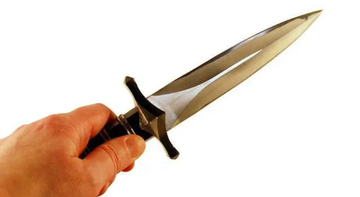 Dos dominicanos identificados como Jaon Medina y Elvin Santos, se enfrentan con cuchillo por el amor de una mujer 