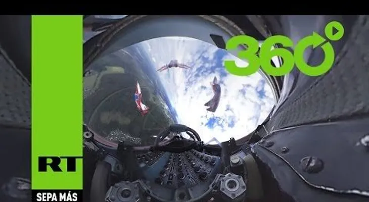 Increíble video en 360º desde un MIG-29 del grupo de acrobacia aérea Strizhí