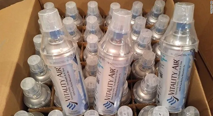 Empresa canadiense le vende aire embotellado a China