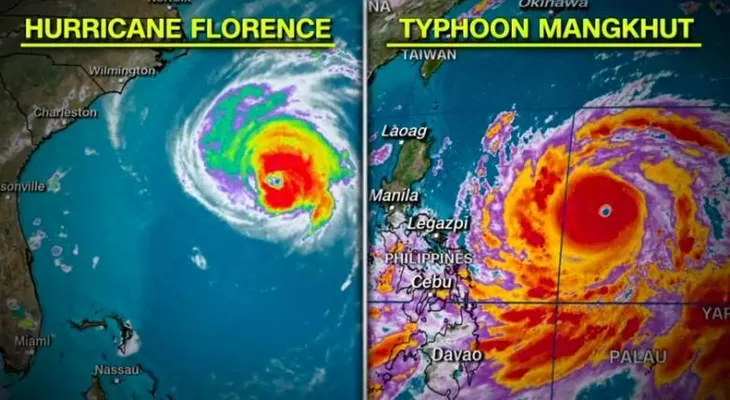 El supertifón Mangkhut pone en alerta a Filipinas: es más peligroso que Florence