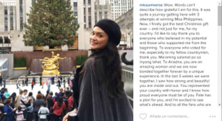 Conozca el mensaje enviado por Miss Universo a Miss Colombia