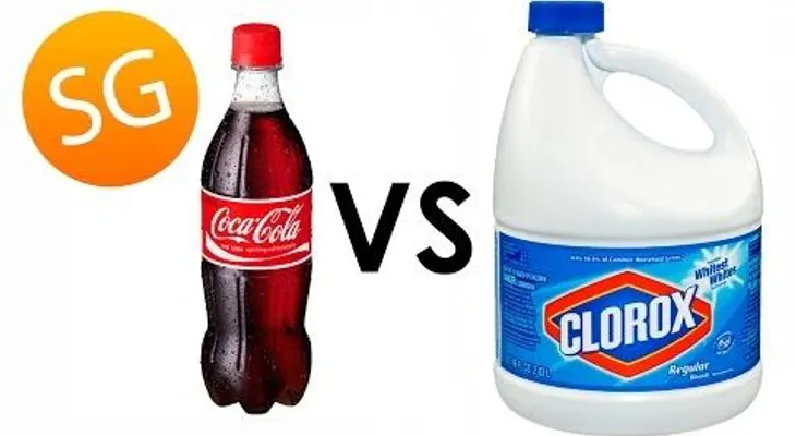 Esto es lo que pasa si mezcla Coca Cola con cloro? 